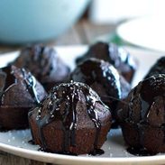 A picture of Salted Double Chocolate Muffins
