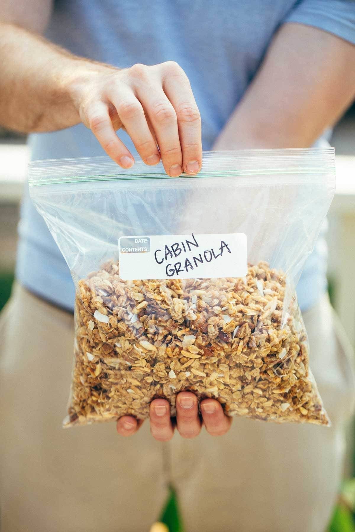 Perfect granola for taking along on summer vacation for easy, real food breakfasts! Made in 30 minutes. Simple and SO good! | pinchofyum.com